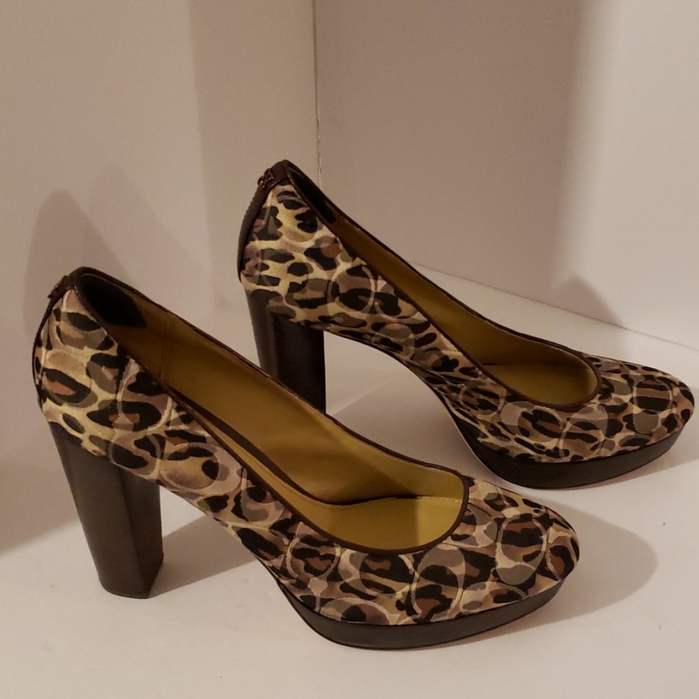 Coach Ocelot Leopard Heels